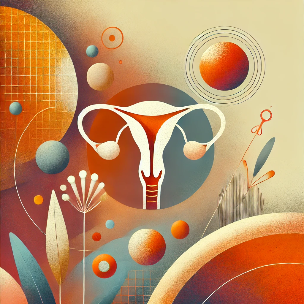 Conceptual image illustrating pelvic floor exercises and vaginal health