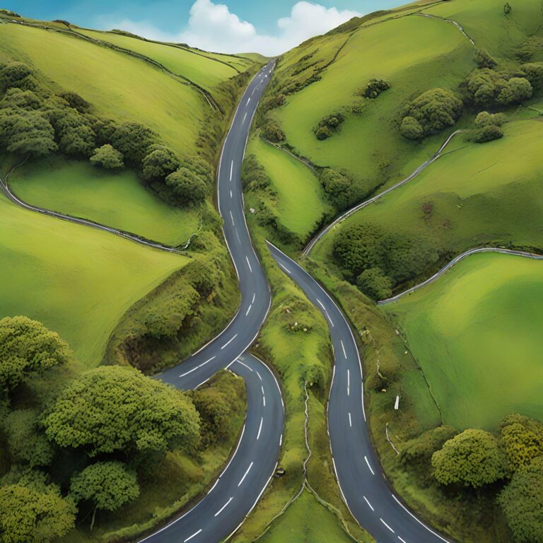 Illustrative Irish landscape representing primary and secondary hypothyroidism differences for AMAE Clinic.